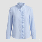 Weiche Rüschendetail Bluse mit Eleganter Texturierte Ausführung für Frauen 2