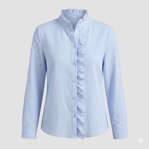 Weiche Rüschendetail Bluse mit Eleganter Texturierte Ausführung für Frauen 2