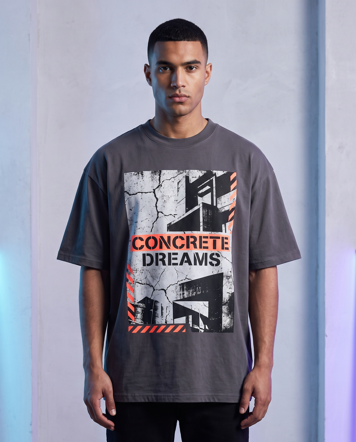 Betonträume Oversized Streetwear T-Shirt, Vorderansicht – Pursesnet