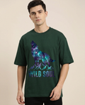 Wilde Seele Oversized Streetwear T-Shirt, Vorderansicht – Pursesnet