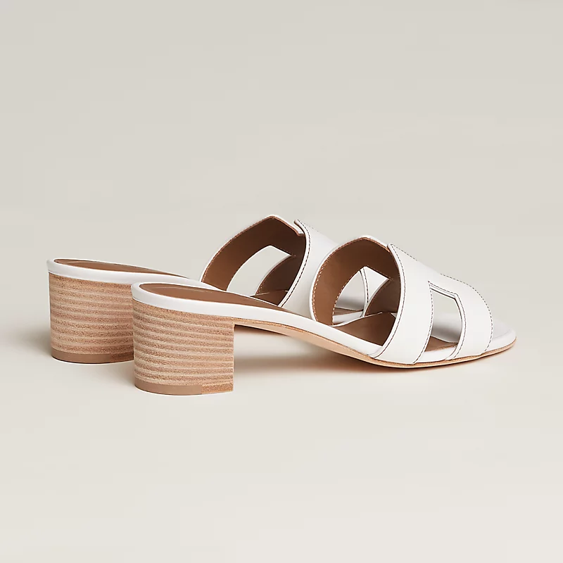 Solea Sandalen in Schwarz, Weiß, Braun — Image 3